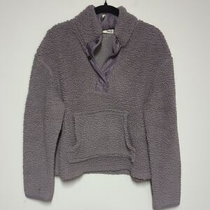 Wallflower Purple Sherpa Pullover